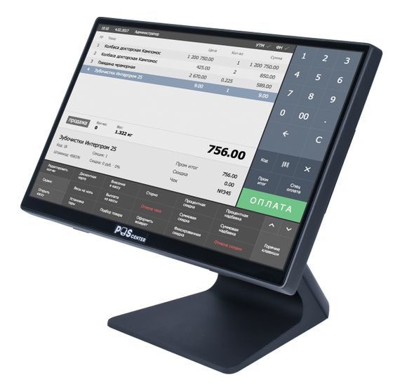 Сенсорный моноблок POScenter Platinum (15.6&quot;, P-CAP, J6412, RAM 8G, SSD M.2 128G) c Windows 10 IoT Entry