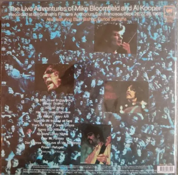 Mike Bloomfield And Al Kooper – The Live Adventures Of Mike Bloomfield And Al Kooper (Coloured Blue White) 2LP