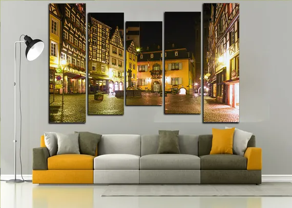 Модульная картина "Тихий переулок"