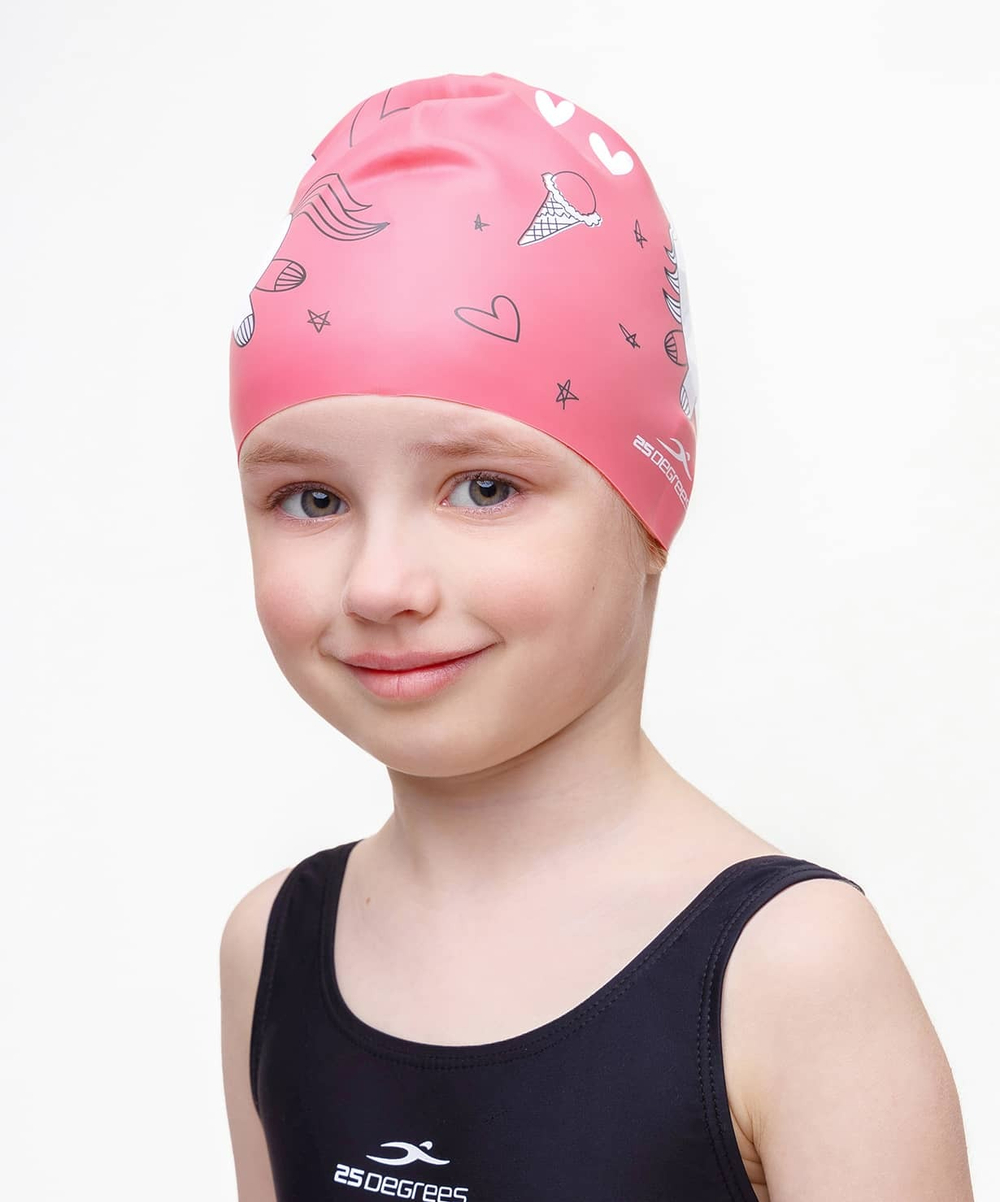 Шапочка для плавания Pony Pink, силикон, детский