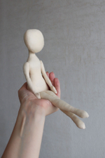 Мирон и Виктория, 33 и 30 см. Комплект заготовок интерьерных кукол из текстиля для хобби, рукоделия