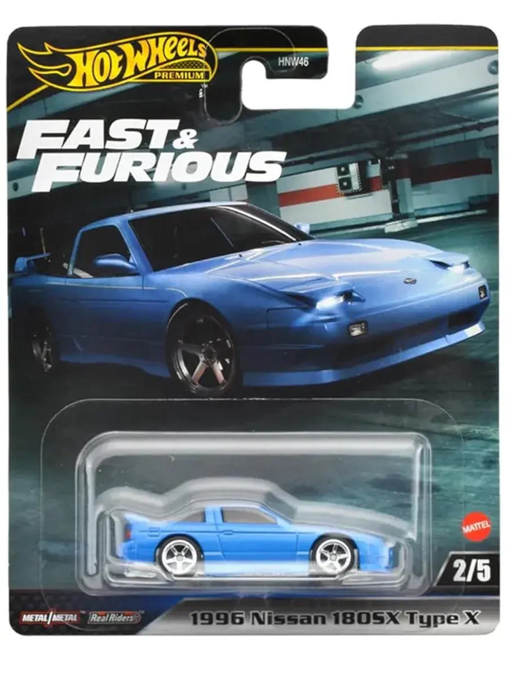 Машинка Хот Вилс Премиум Nissan 180Sx HNW46 HVR62