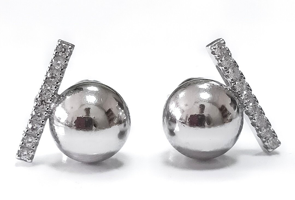 Серьги-пусеты из серебра