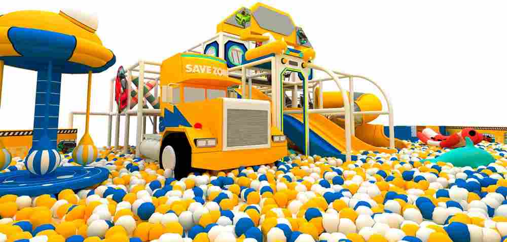 Большой сухой бассейн «Автопарк», 12х8х4 м