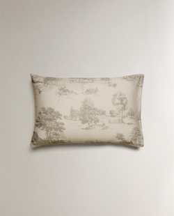 Наволочка Zara Home сатин, хлопок 100%, однотонный, 5154/091
