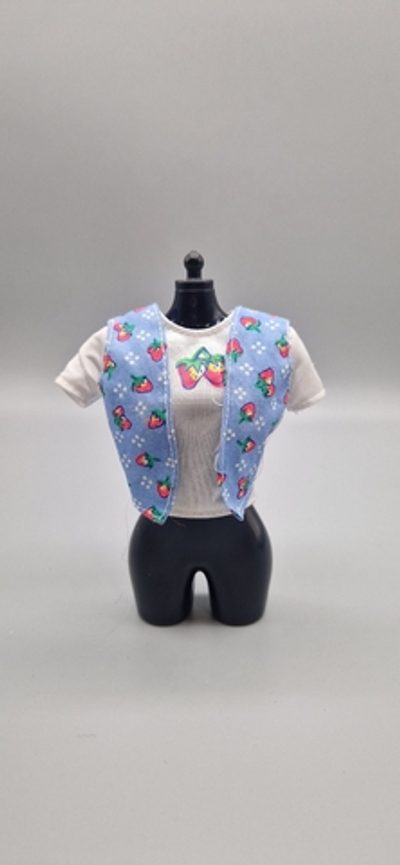 Одежда для куклы Барби винтаж футболка 0270