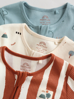 Комбинезон / Cлип для малышей Next F35-905, 3 шт., Кирпичный, Молочный