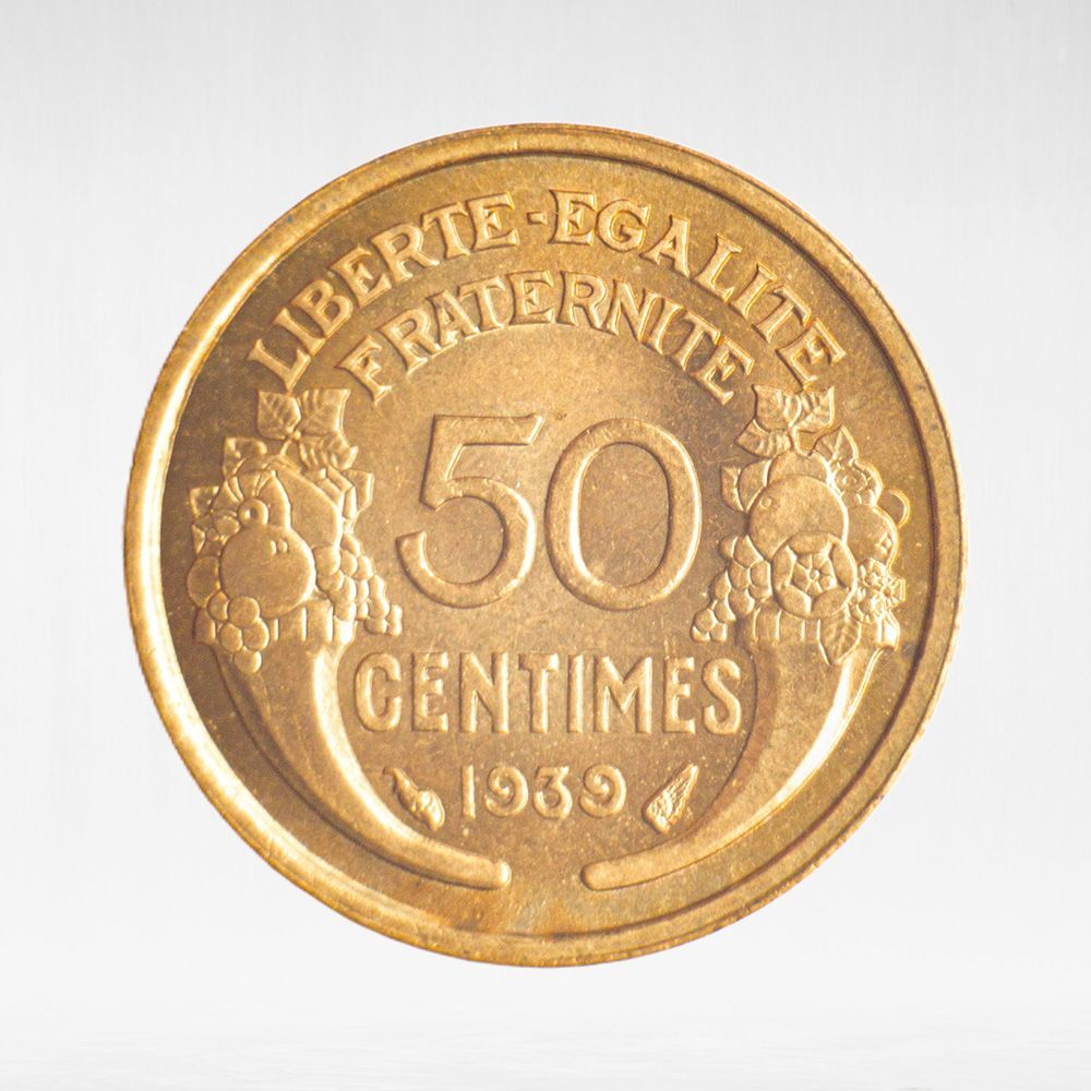 France, 50 Centimes 1939 - Pierre-Alexandre Morlon, AU