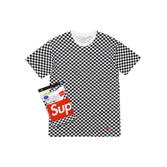 Supreme Hanes Tagless Tees (2 Pack) Checkered T