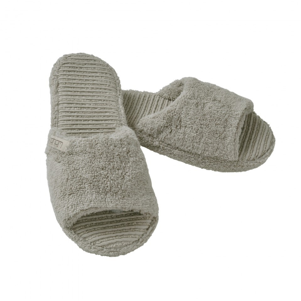 Домашние тапочки открытые Hamam Galata Organic серые Турция