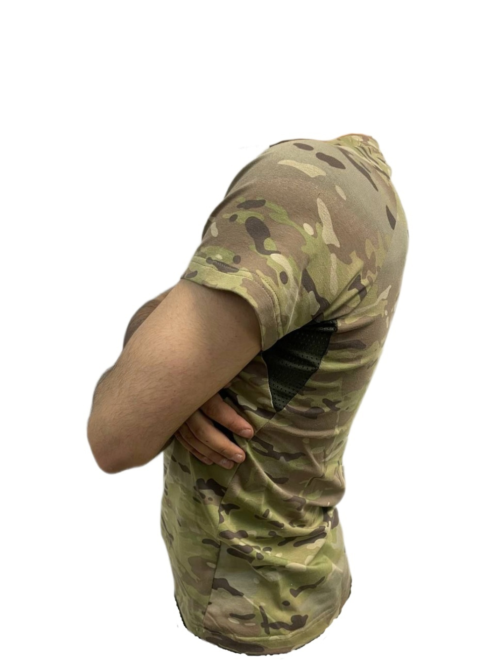 Футболка мультикам вставка сетка (хлопок 94%, лайкра 6%)