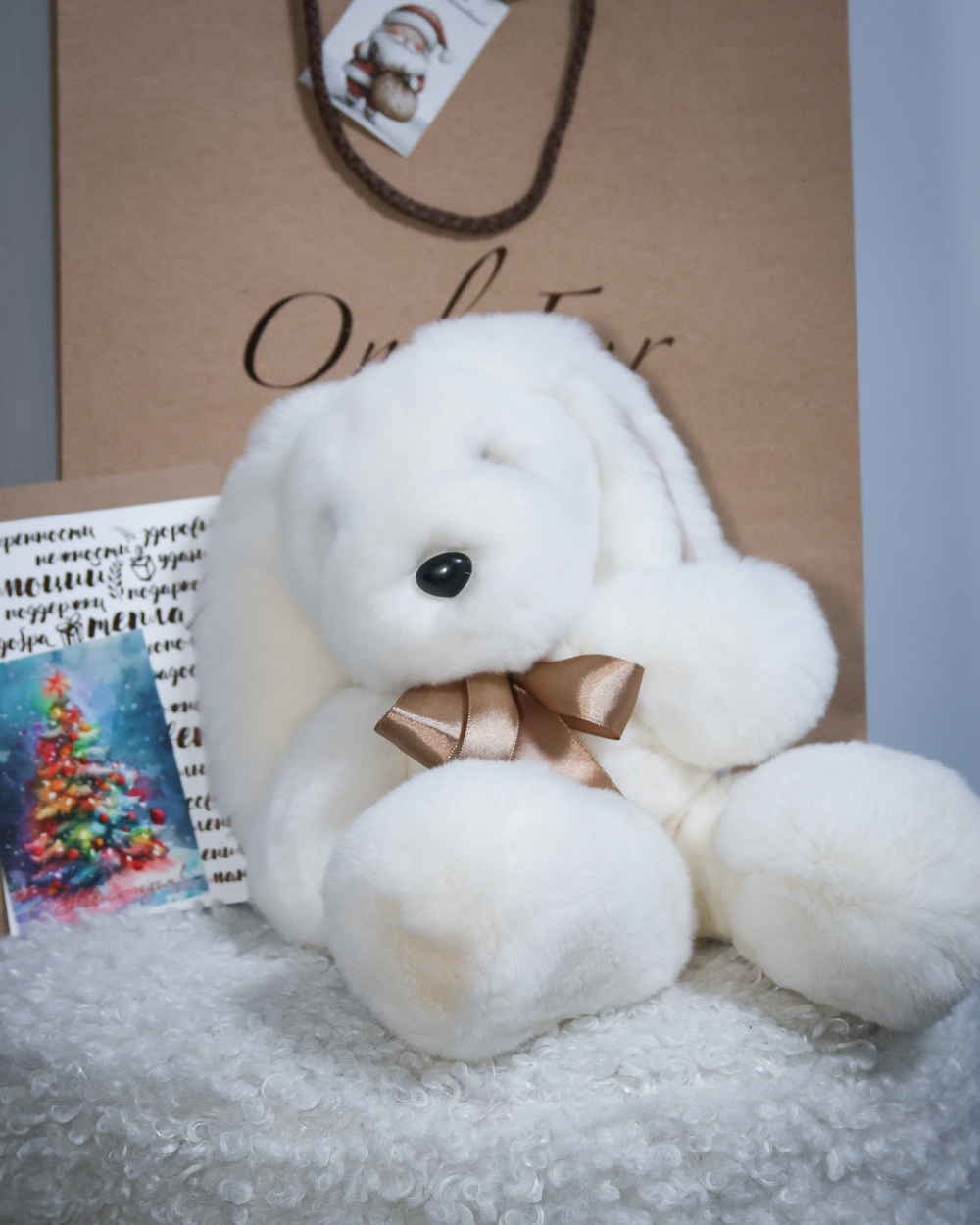 Зайчик Бигфут (белый)