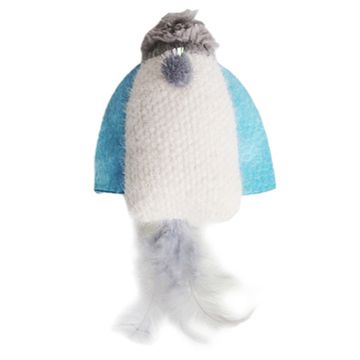 Petpark Игрушка для кошек Космический корабль с перьями и кошачьей мятой 20 см