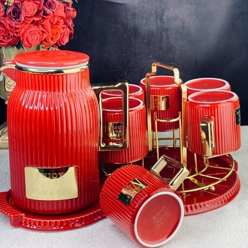 Lenardi 106-177 Чайный сервиз 10пр. 270 мл в под.уп.(х4)Фарфор