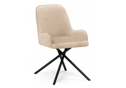 Стул на металлокаркасе Woodville Галтер MR-26, черный, ножки черные