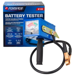Тестер аккумуляторных батарей аналоговый (12V, 100А) Forsage F-B100
