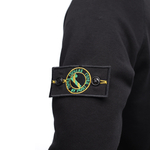 Мужской свитшот черный с патчем Город Горький