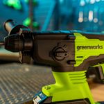 Перфоратор акк. Greenworks RH324, 24V, б/щет, SDS+, 2 Дж, 4500 уд/мин, 24 мм,1х2Ач,ЗУ (3803007CUA)