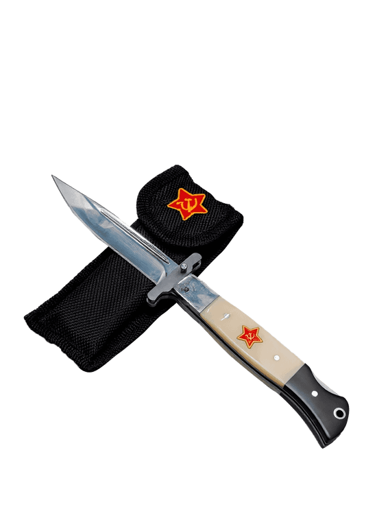 Тактический складной нож финка НКВД туристический Бежевый