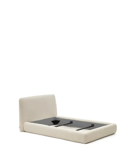 Кровать Martina со съемным чехлом из ткани букле для матраса 90х200 см