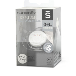 Пустышка анатомическая Suavinex Bonhomia SX Pro белый, 0–6 мес