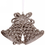 Подвеска «Колокольчики ажурные» 10 см, темное золото