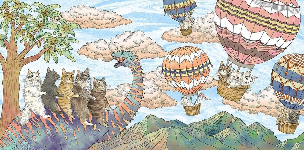 Cats and Friends of Fairyland. Coloring Book