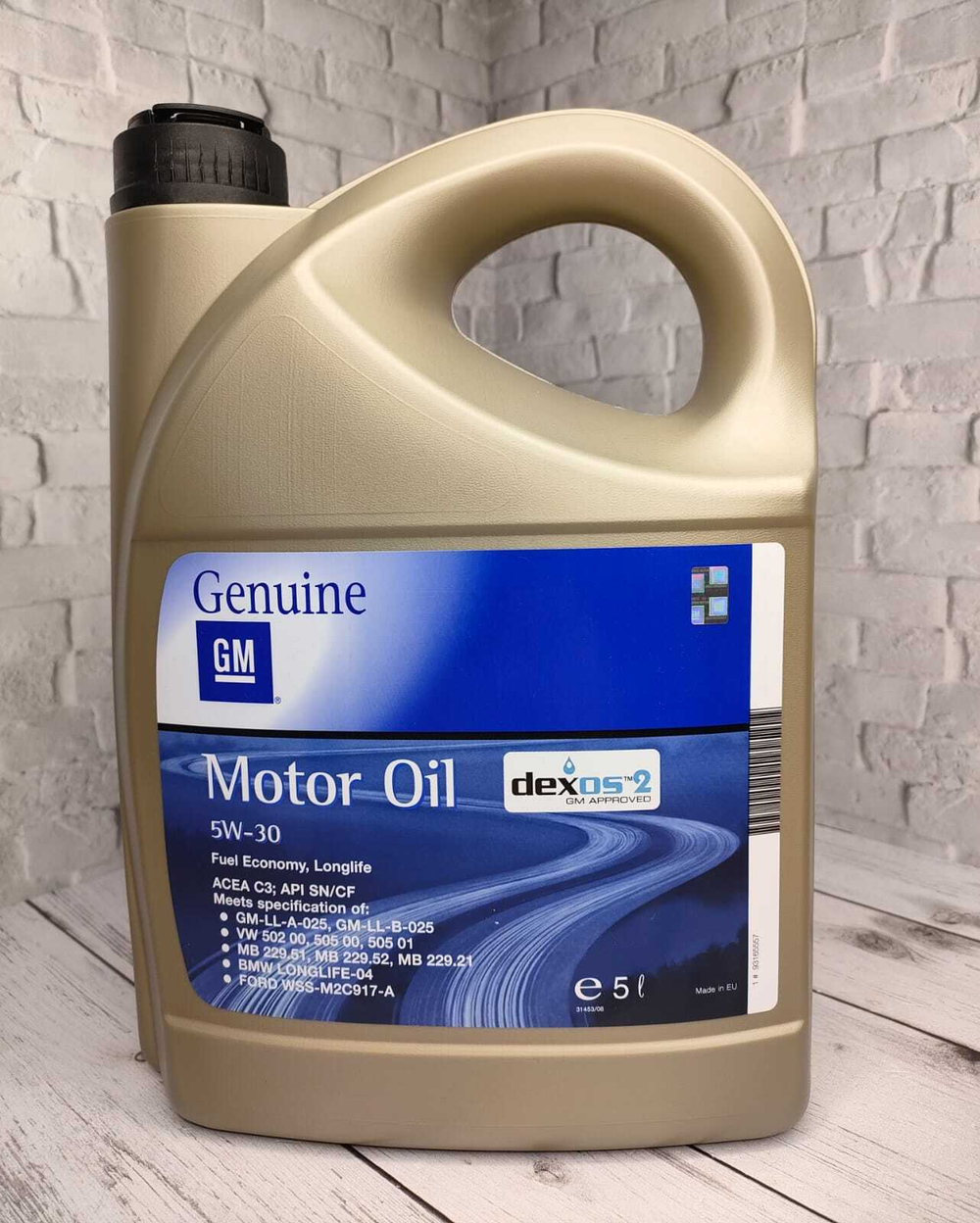 Масло моторное GM 5W30 Dexos2 синтетика - 5 литров EU SN/CF