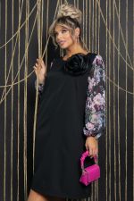 Платье Роза (черное) П11413 LT Collection