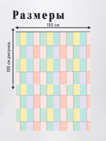 Оксфорд с принтом 3 метра №2 600 D