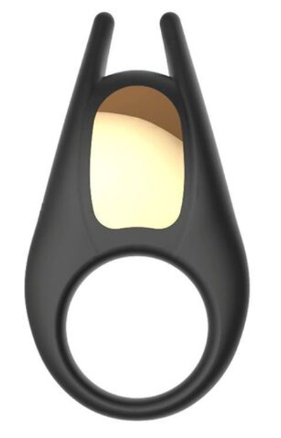Черное эрекционное виброкольцо Lucas II с пультом ДУ (Цвет: черный)
