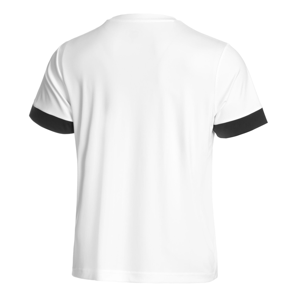 Мужское теннисное поло ASICS Court Shortsleeve Tee T-Shirt Men - White, Dark Blue