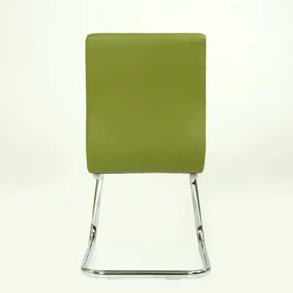 Кресло Barneo K-250 оливковая кожа, на полозьях