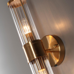 4946/2W DROPS ODL22 507 бронзовый/прозрачный/стекло Настенный светильник с выкл. E14 1*40W IP44 KEPA