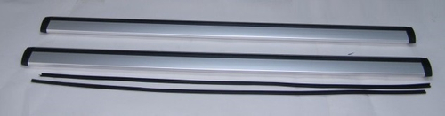 Перекладины с пазами (на рейлинг) 110 см крыло серебристые (ED)