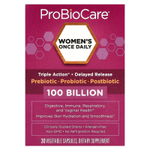 ProBioCare, Пробиотик для женщин, 1 раз в день, 100 млрд, 30 растительных капсул