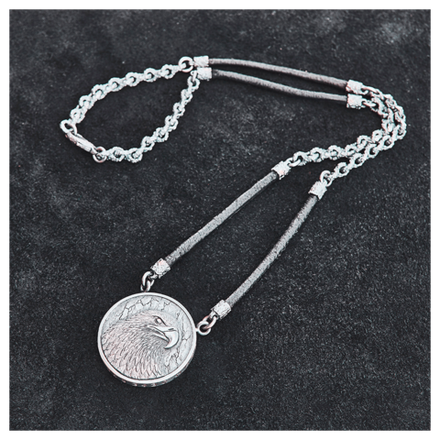 Cеребряный оберег-монета «Орел»