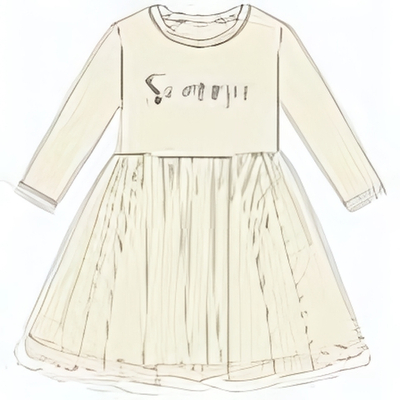 Платье детское (110, Экрю
