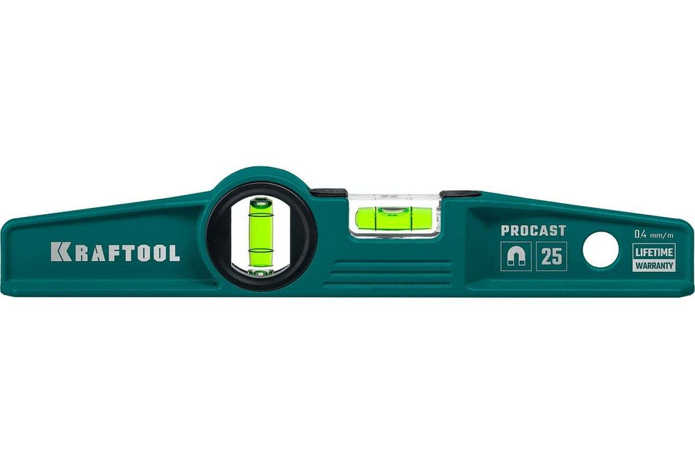 KRAFTOOL  PROCAST-M 250 мм, Магнитный литой уровень (34717-025)