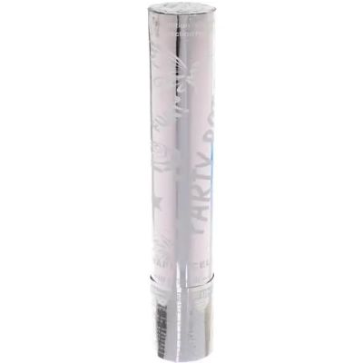 Пневмохлопушка 30 см «Голограмма» конфетти (серебро)