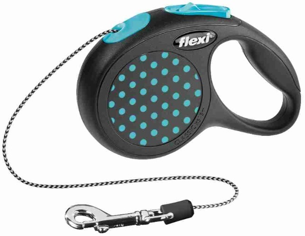 FLEXI поводок-рулетка Design трос, синий