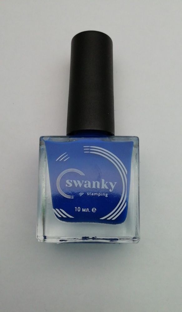 Лак для стемпинга Swanky Stamping №019, неоново-васильковый,10 мл.