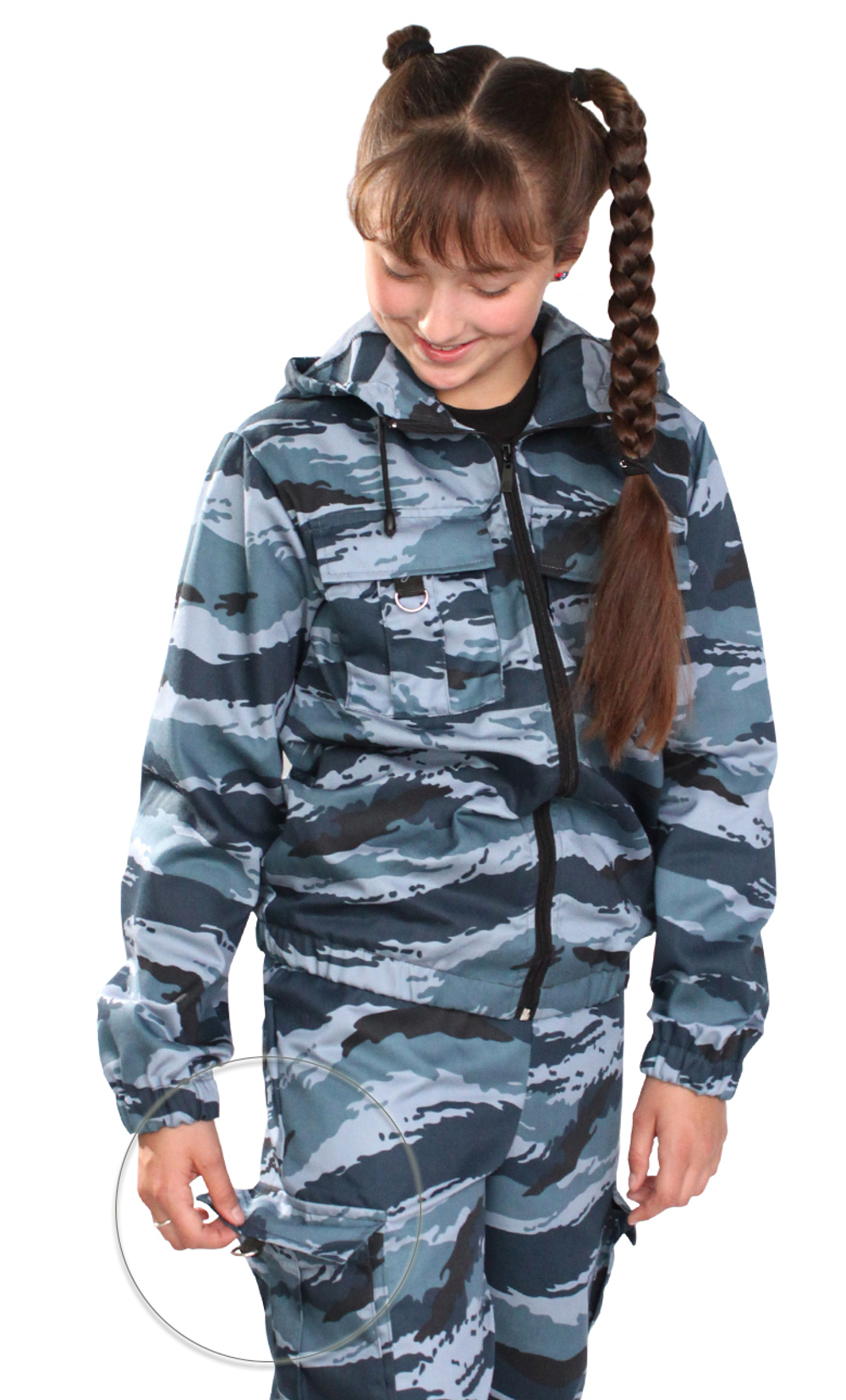 Костюм детский "Зарница" Серый камыш