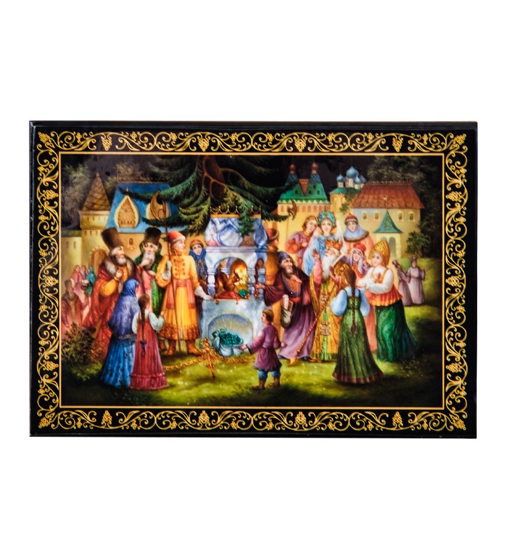 ШК-11/11-G Шкатулка в технике декупаж (10х14х4)