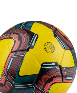Мяч футзальный Inspire №4, желтый/черный/красный