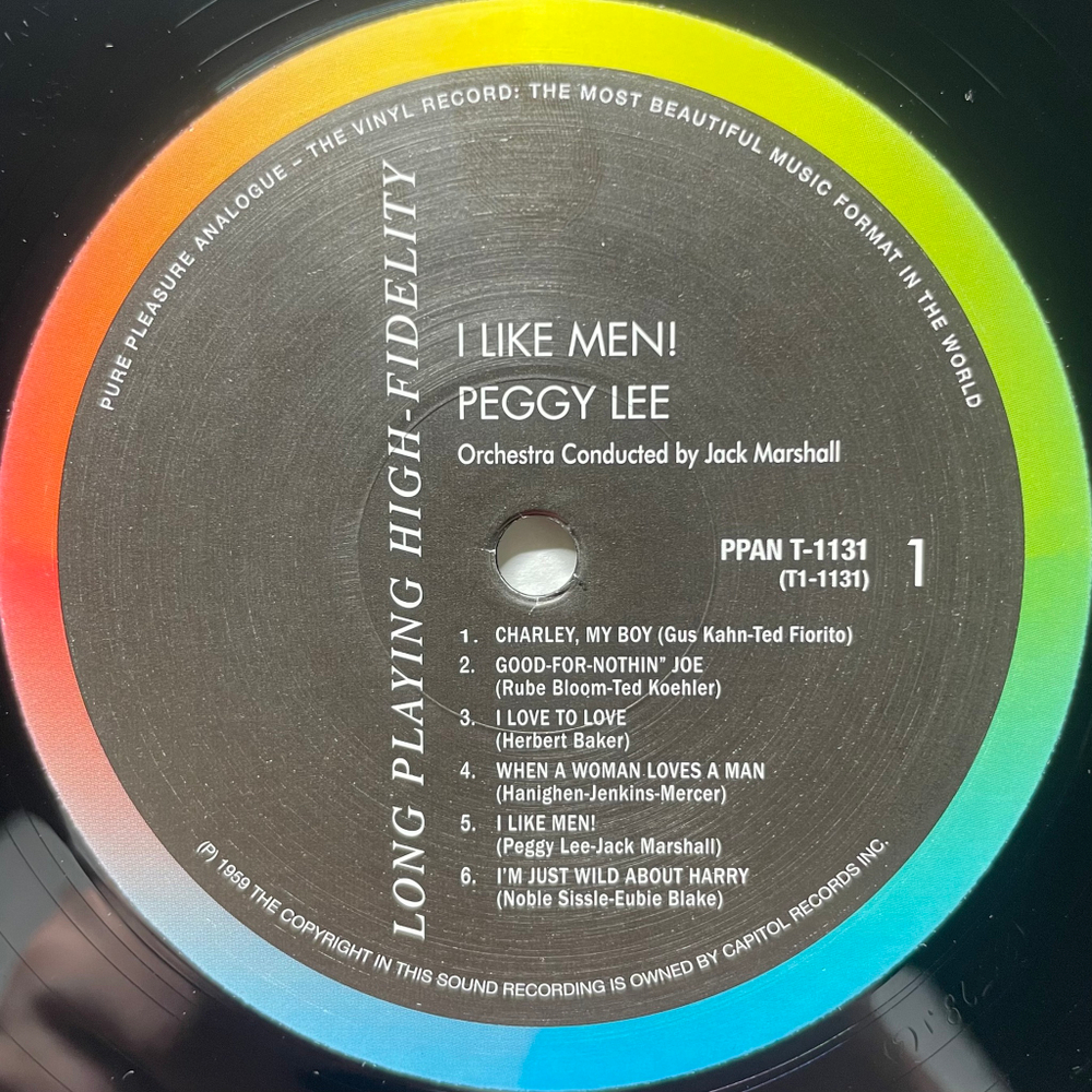 Peggy Lee ‎– I Like Men! (Англия 2009г.)