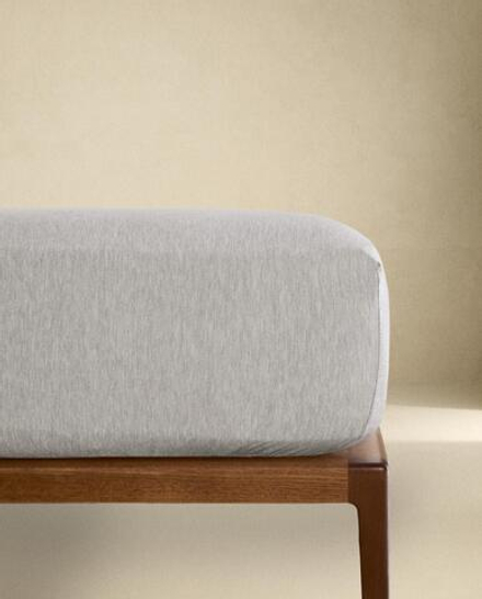 Zara Home - Простыня из модального трикотажа (140 г/м2), высота 30 см, серый, 160х200х30 см