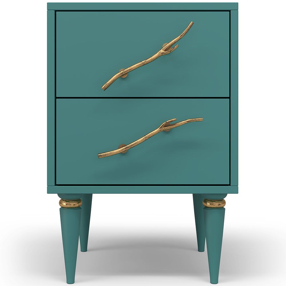 Тумба Арт Колор matte Классик Голд Пастельно-синий матовый