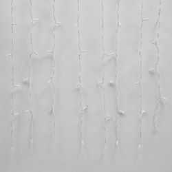 ULD-C2030-240-TWK RED IP67 Занавес светодиодный с эффектом мерцания. 3х2м. Соединяемый. 240 светодиодов. Красный свет. Провод белый. TM Uniel.