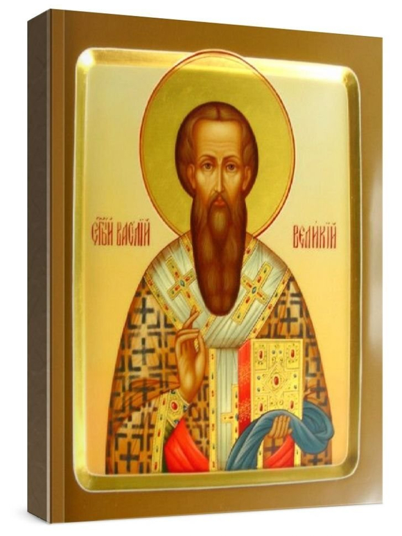 Василий Великий (рукописная икона)